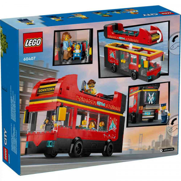 Lego city red double-decker sightseein 