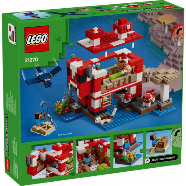 Lego minecraft the mooshroom house 