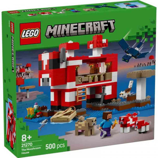 Lego minecraft the mooshroom house 
