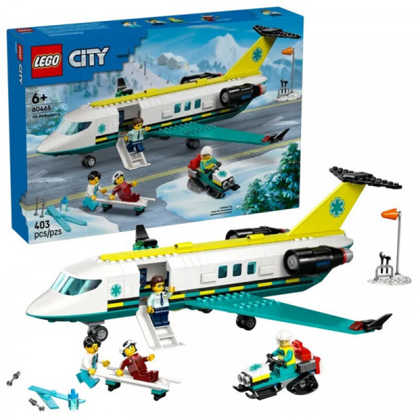 Lego city emergency air ambulance airplane 