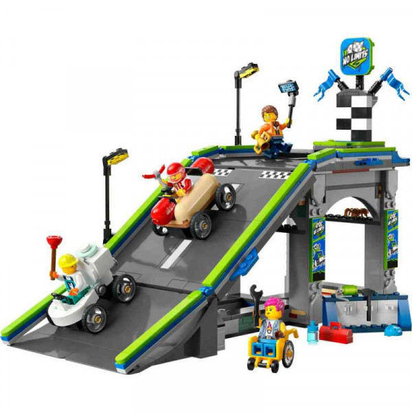 Lego city no limits  race car ramp track 