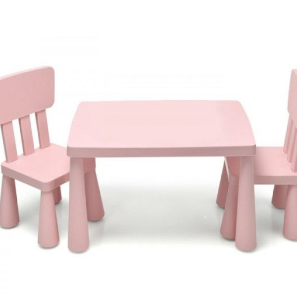 BBO set sto i stolice roze