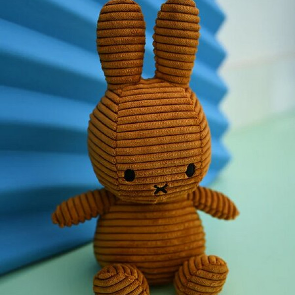 Miffy plišani zeka Eco Corduroy 23cm Cinnamon 