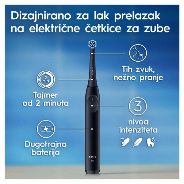 Oral-B iO 2 elek.čet. za zube, 1 glava,set, crna 