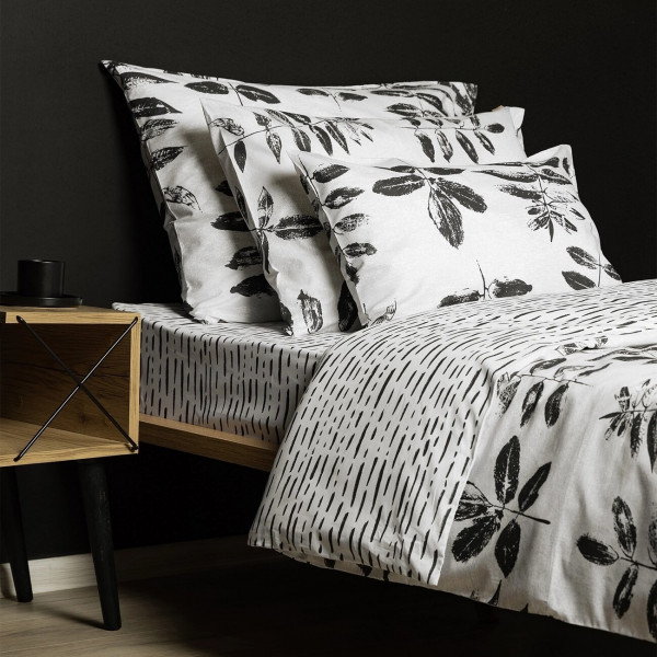 Stefan posteljina crna liska 2/1, 140x200cm 