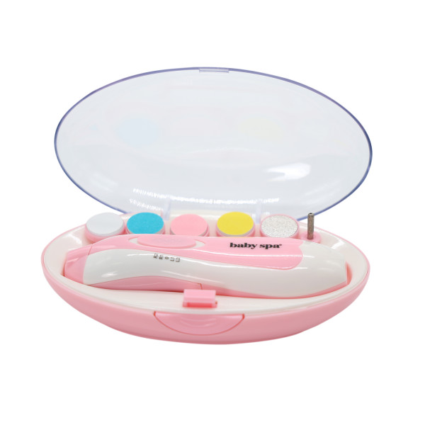Baby Spa električni trimer za nokte, roze 