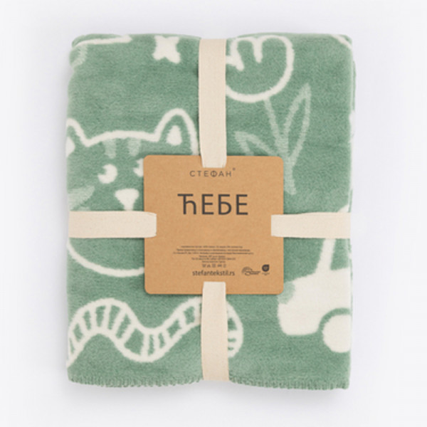 Stefan ćebe zeleno, 90x120 