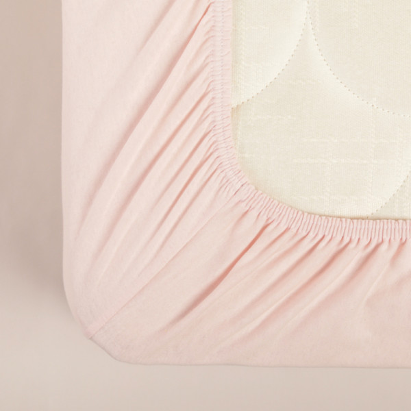 Stefan čaršav žersej sa lastišem roze, 60x120 