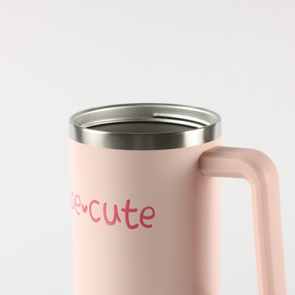 Be Cute termos sa slamčicom roze 1,2l 