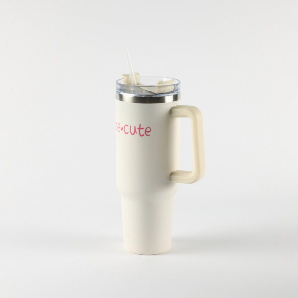 Be Cute termos sa slamčicom bež 1,2l 