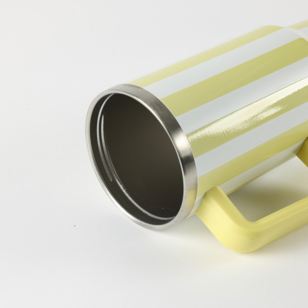 Be Cute termos sa slamčicom žute pruge 1,2l 