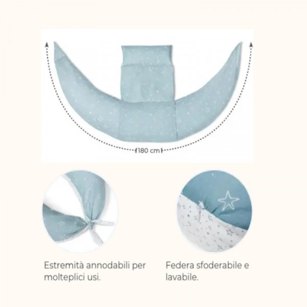 Nuvita jastuk za trudnice i bebe 12u1, nordic 