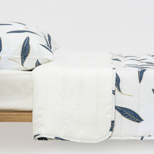 Stefan prekrivač pamučni saten listići, 200x200 