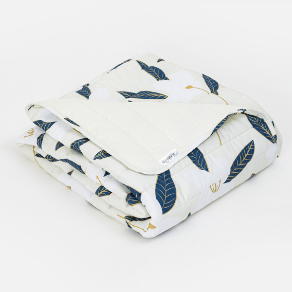 Stefan prekrivač pamučni saten listići, 200x200 