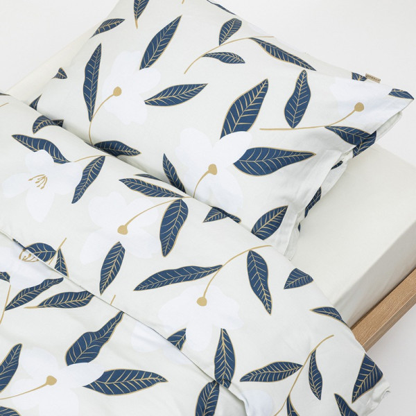 Stefan posteljina saten-pamuk listići 3/1, 140x200 