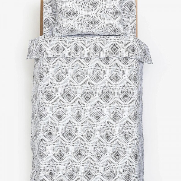 Stefan posteljina krep 3/1 pruge, 200x200 