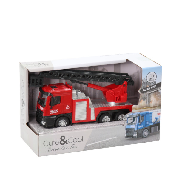 Cute&Cool kamion sa merdevinama 1:32,20.5x9x12.5cm 
