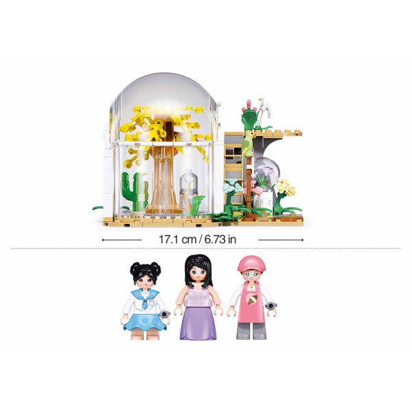 Sluban kocke staklena botanička bašta 299 kom 