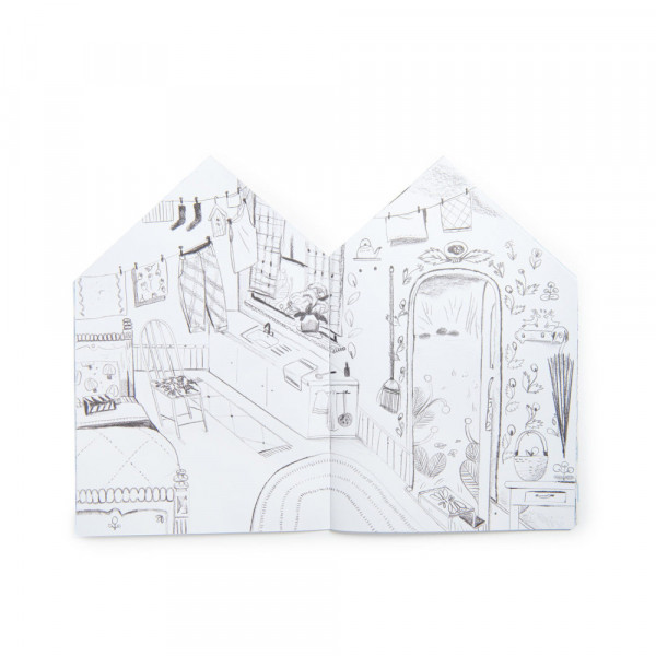 Moulin Roty bojanka Les Minouchkas sa stikerima 