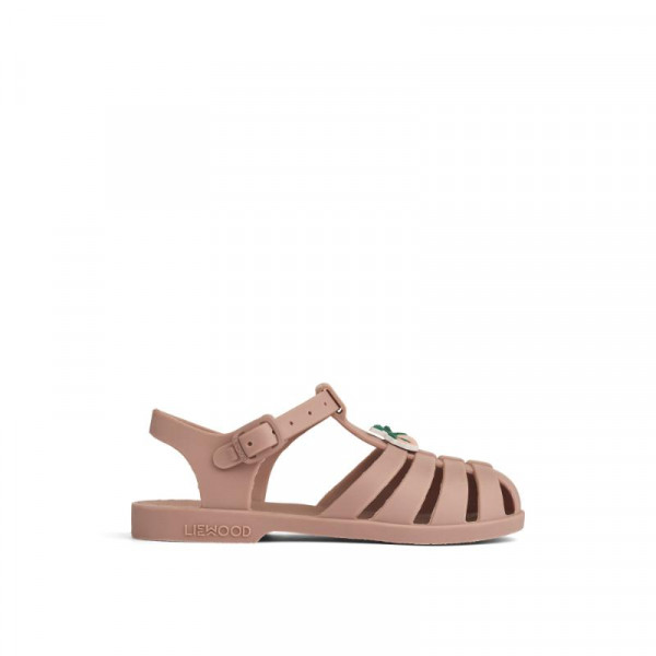 Liewood sandale Bre sa ukrasom,Peach/Dark rose 