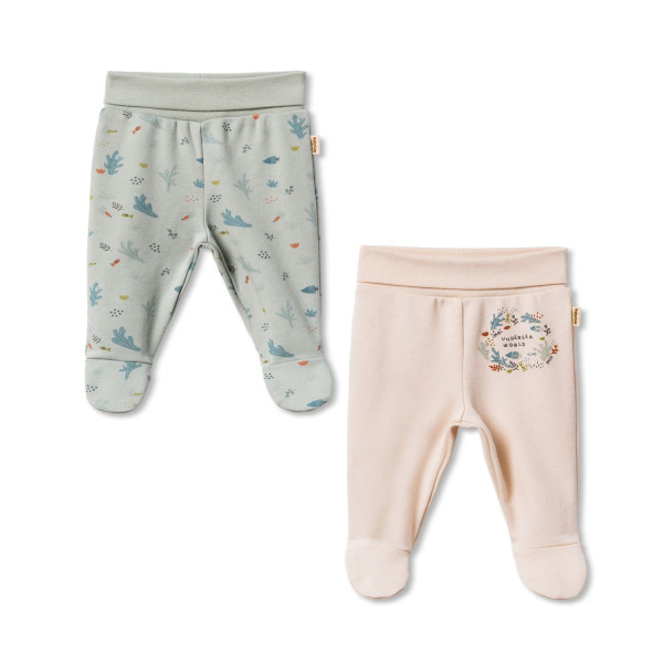 Baby Cosy pantalone sa stopicama, set 2/1, unisex 