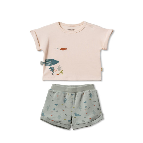 Baby Cosy komplet 2/1 (majica kr, šorts), unisex 