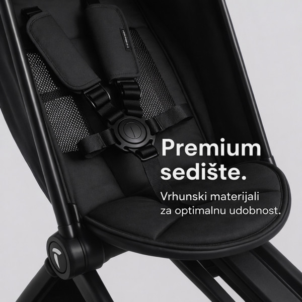 Smarttrike tricikl Wonder Max Jet Black 