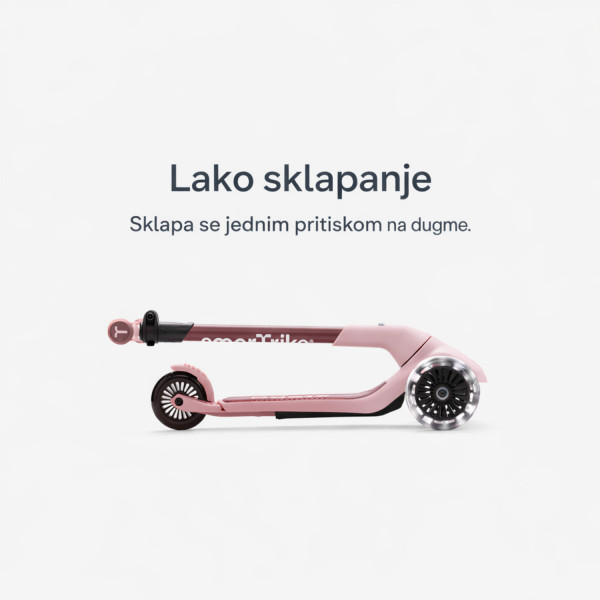 Smarttrike Xtend Mini trotinet 4u1 roze 