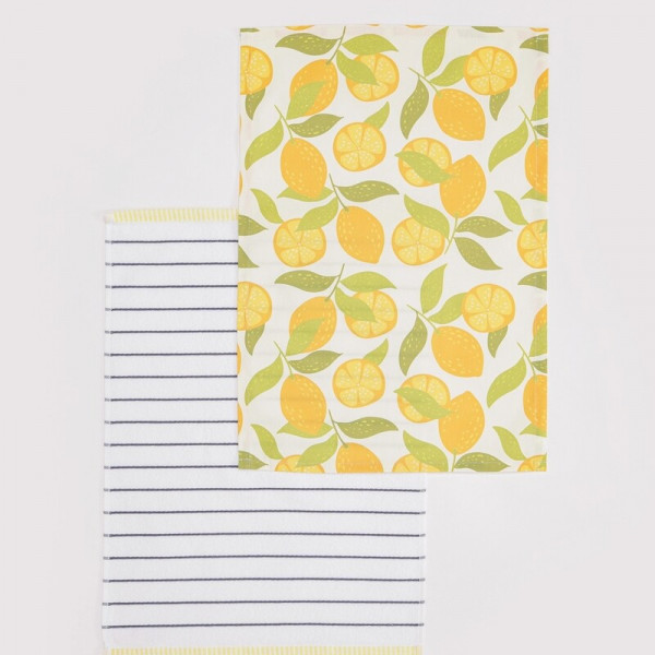 Stefan set kuhinjska krpa i kuhinjski peškir,limun 