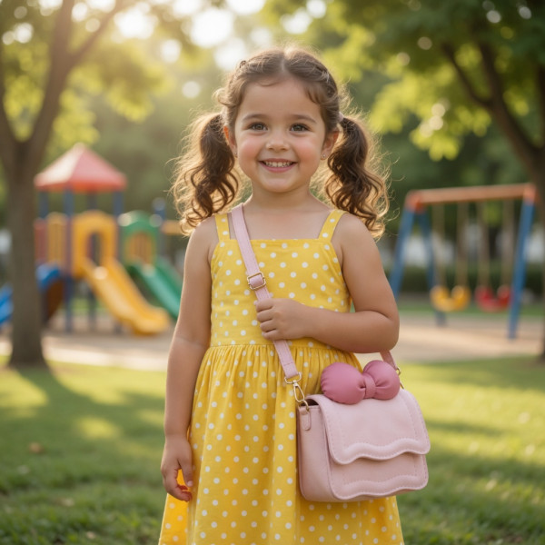 Lillo&Pippo torbica sa mašnom roze 