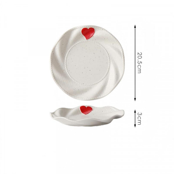 Cute&Cool HOME dekorativni tanjir srce 20,5x3cm 