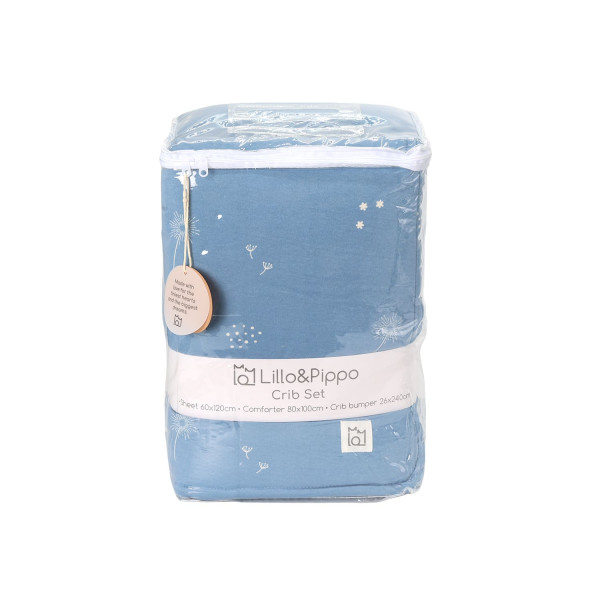Lillo&Pippo punjena posteljina 3/1, Blue Wish 