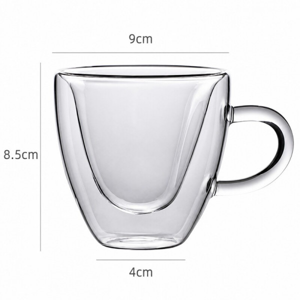 Cute&Cool HOME šolja sa duplim dnom srce 250ml 