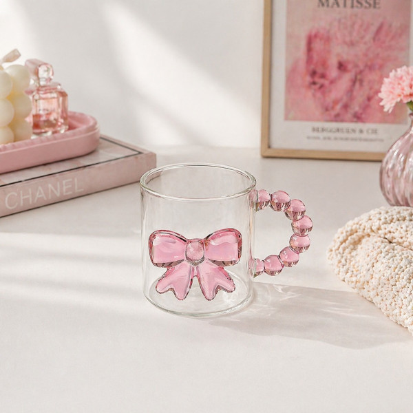 Cute&Cool HOME Staklena čaša srce 300ml 