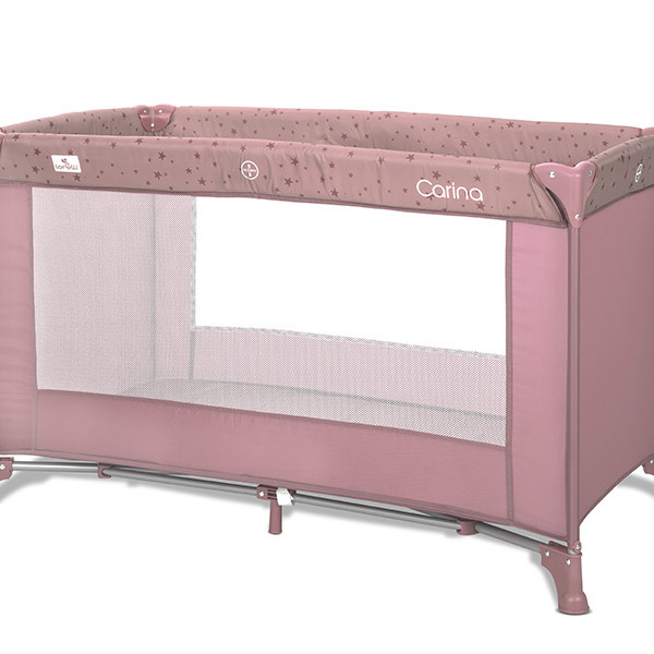 Lorelli prenosivi krevetac Carina 1nivo,Pink stars 