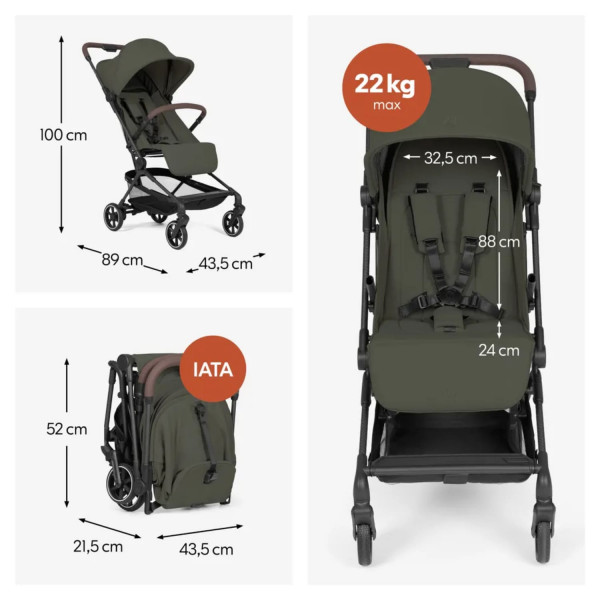 Hauck kolica Lite N Care, Dark Olive 