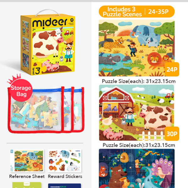 MiDeer puzzle(slagalice) pejzaži za decu 3+ 
