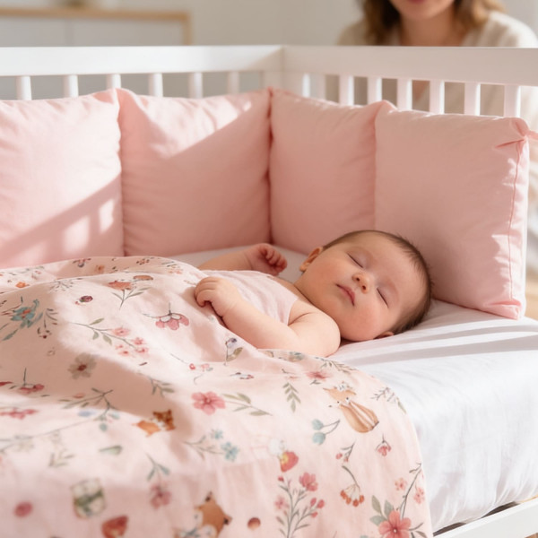 Baby Textil punjena posteljina Cvetna družina, 6/1 
