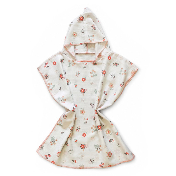 Baby Textil pončo za plažu Cvetići 