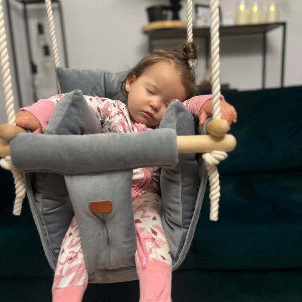 Bohome Classic Elephant Gray – sobna ljuljaška za bebe i decu 