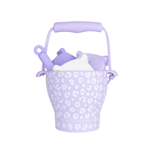 Swim Essentials set za plažu lila leopard 