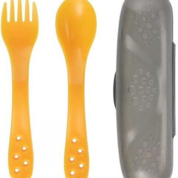 Canpol putni set kašika i viljuška 74/019 yellow 