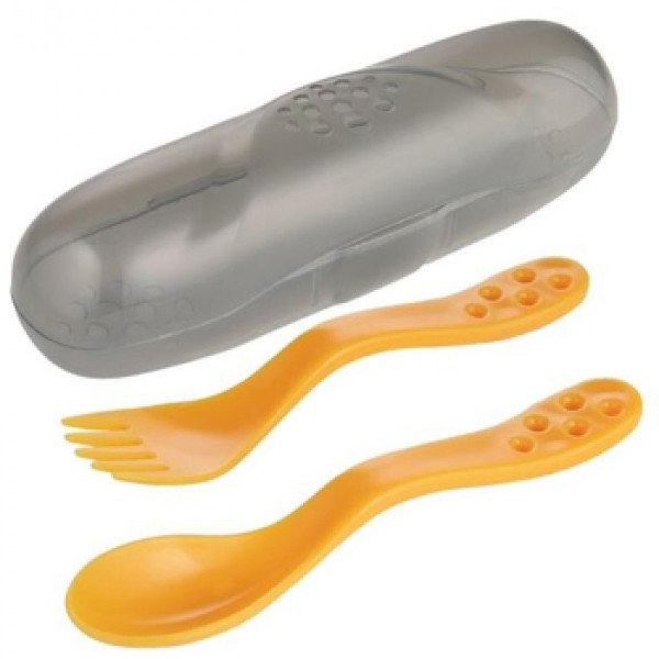 Canpol putni set kašika i viljuška 74/019 yellow 