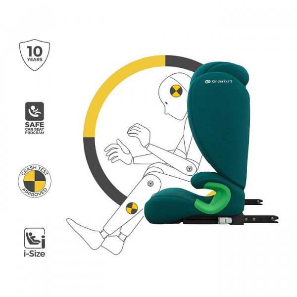 Kinderkraft a-s Junior Fix2(100-150cm)i-size Green 
