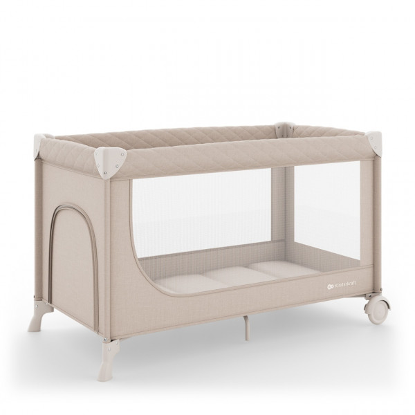 Kinderkraft prenosivi krevetac Leody Up 2u1 Beige 