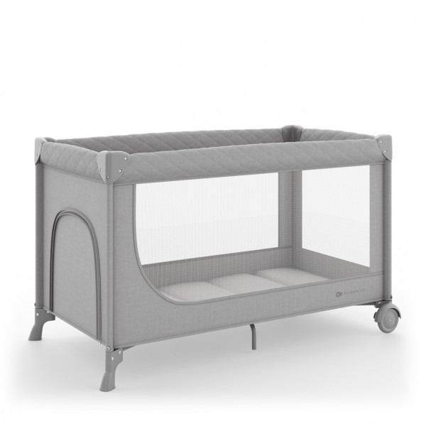 Kinderkraft prenosivi krevetac Leody Up 2u1 Grey 