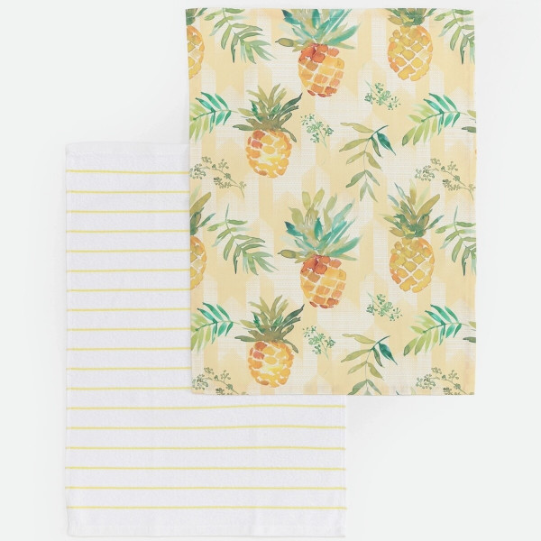 Stefan kuhinjska krpa i kuhinjski peškir, ananas 