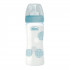 Chicco WB staklena flašica 240ml, silikon, plava