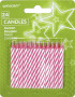 Marina Co Stripes svećice Pink pakovanje 1/24 