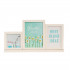 Cute&Cool HOME drveni ram za 3 slike beli41x21,5x5